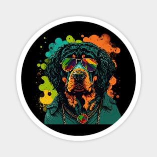 Rottweiler hippie Magnet